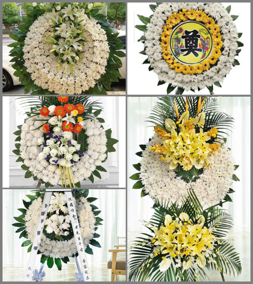 湖南永州祁阳县八宝镇高朝村花圈速递